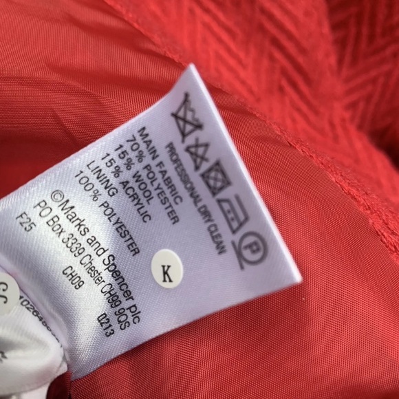 Marks & Spencer Classic coat size uk 12 pink - Picture 10 of 13